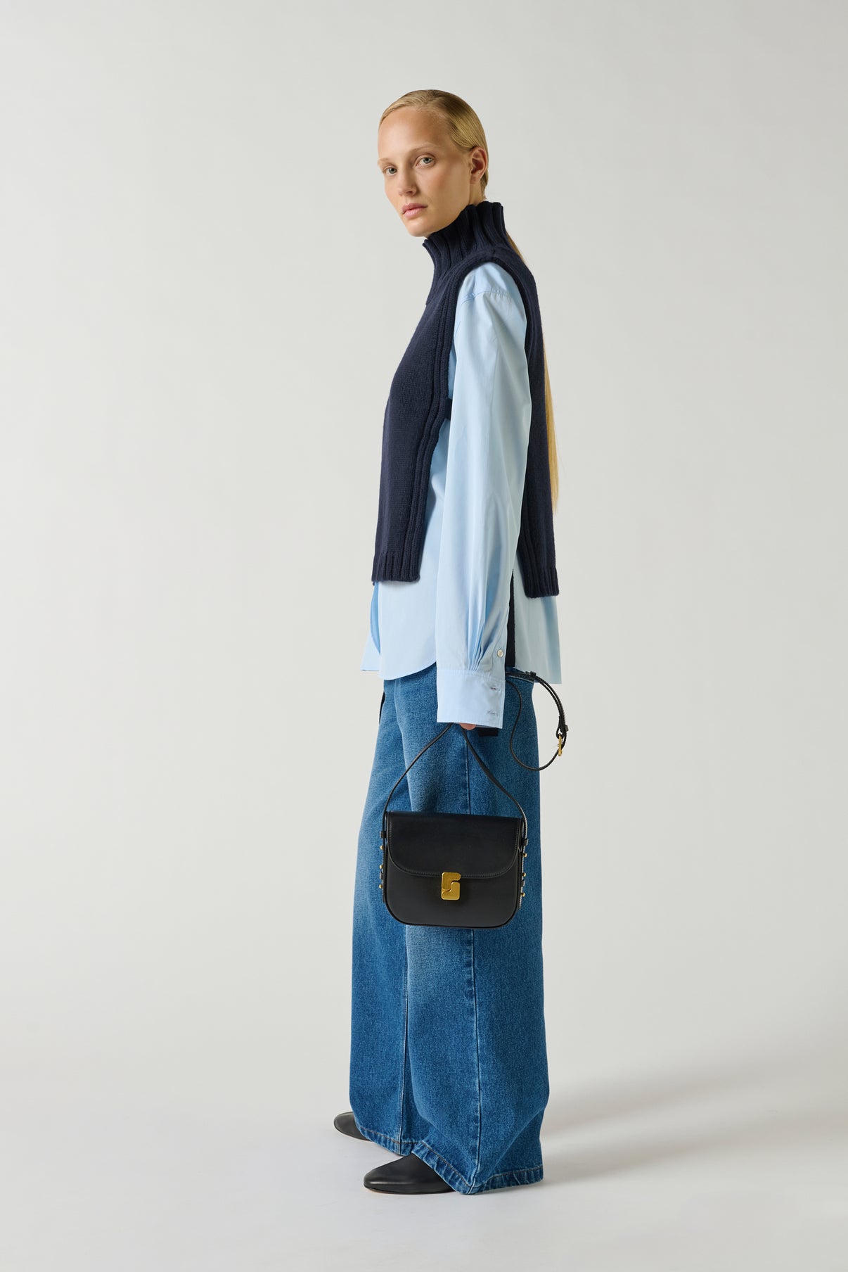 Sac Bellissima Mini - Noir - Cuir - Femme vue 2