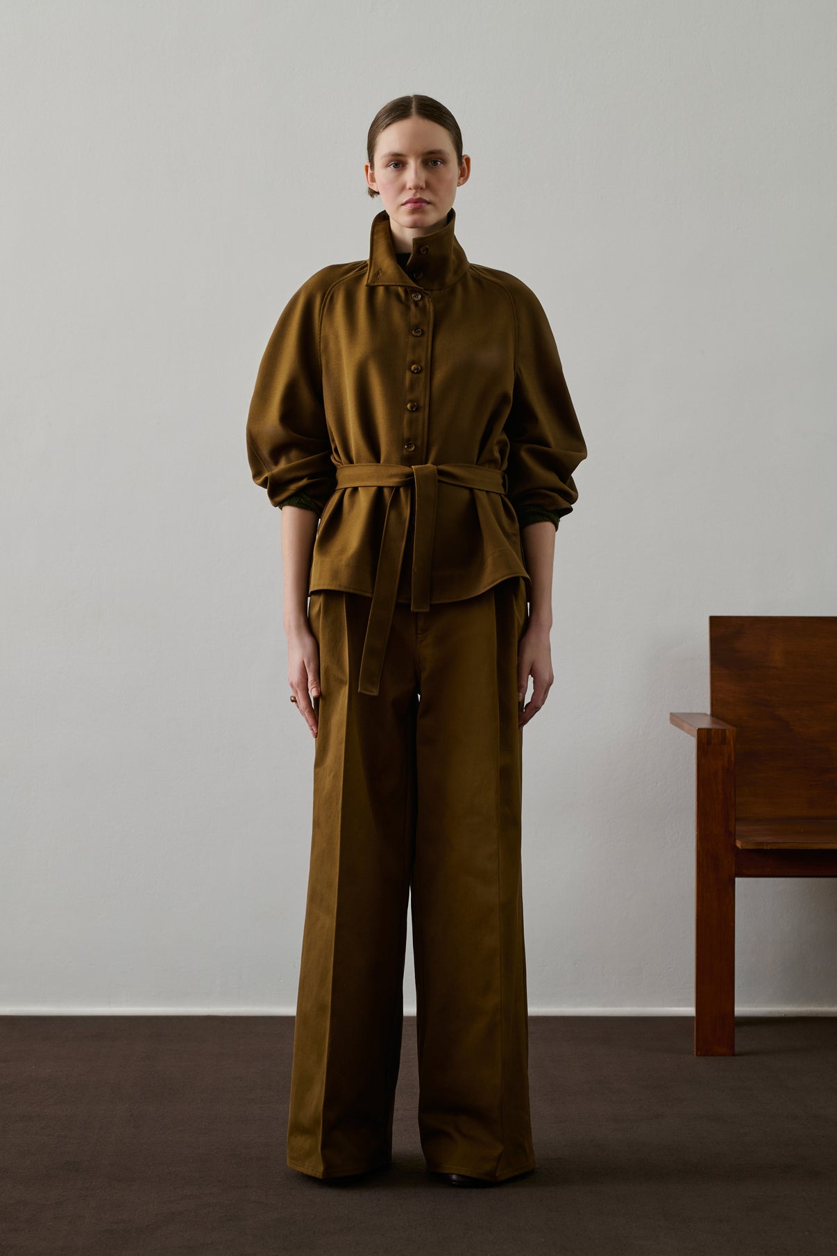 Pantalon Frejus - Kaki/Bronze - Coton - Femme vue 4