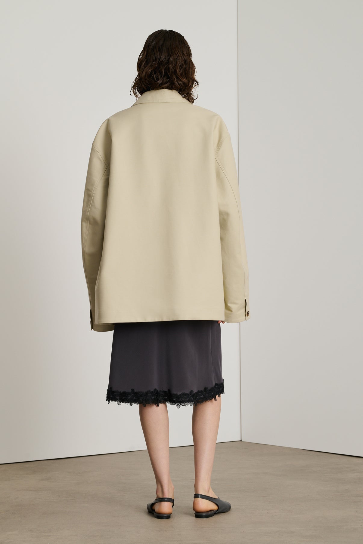 Veste Domingo - Mastic - Coton - Femme vue 3