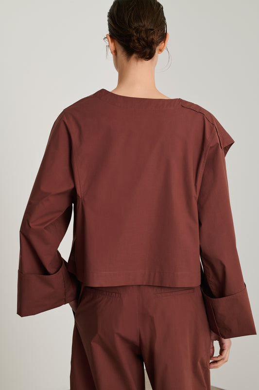 Blouse Eva - Acajou - Coton - Femme
