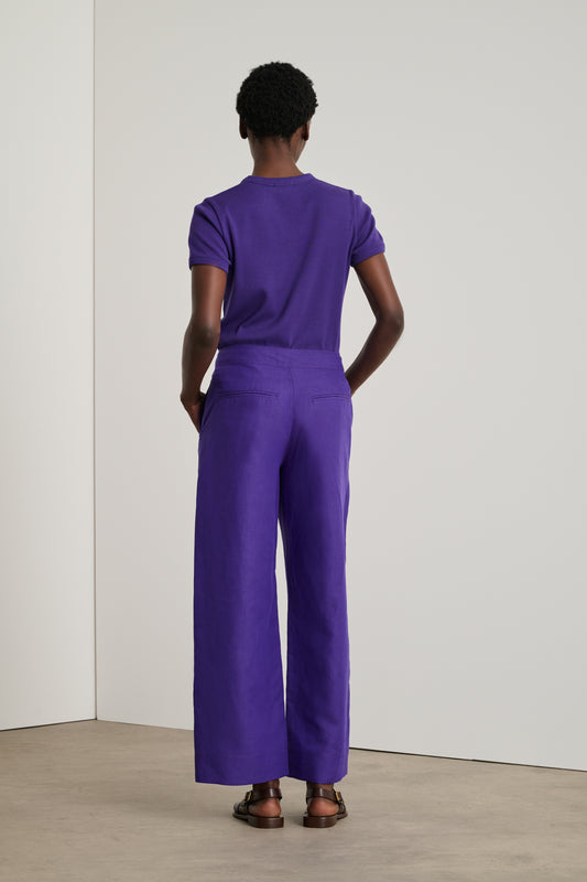 Tee-Shirt Aristide - Ultraviolet - Coton - Femme