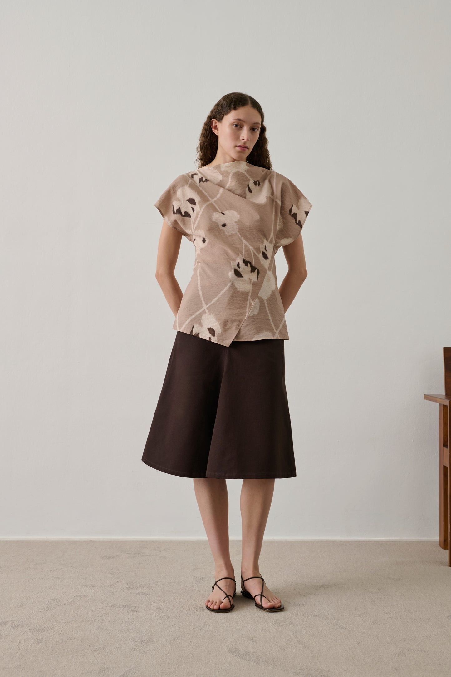 Blouse Fedora - Beige - Soie - Femme