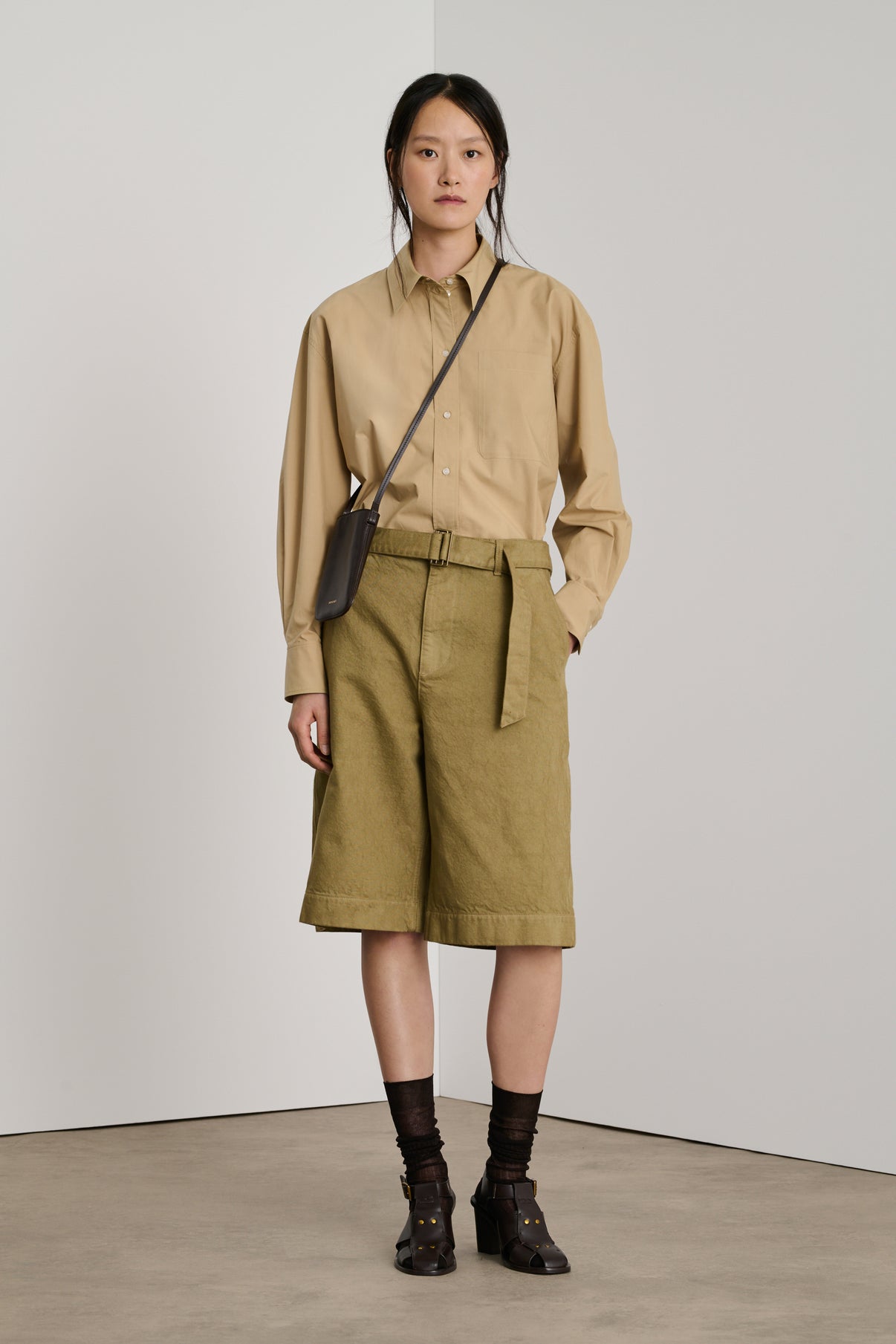 Bermuda Ethan - Beige - Coton - Femme vue 4