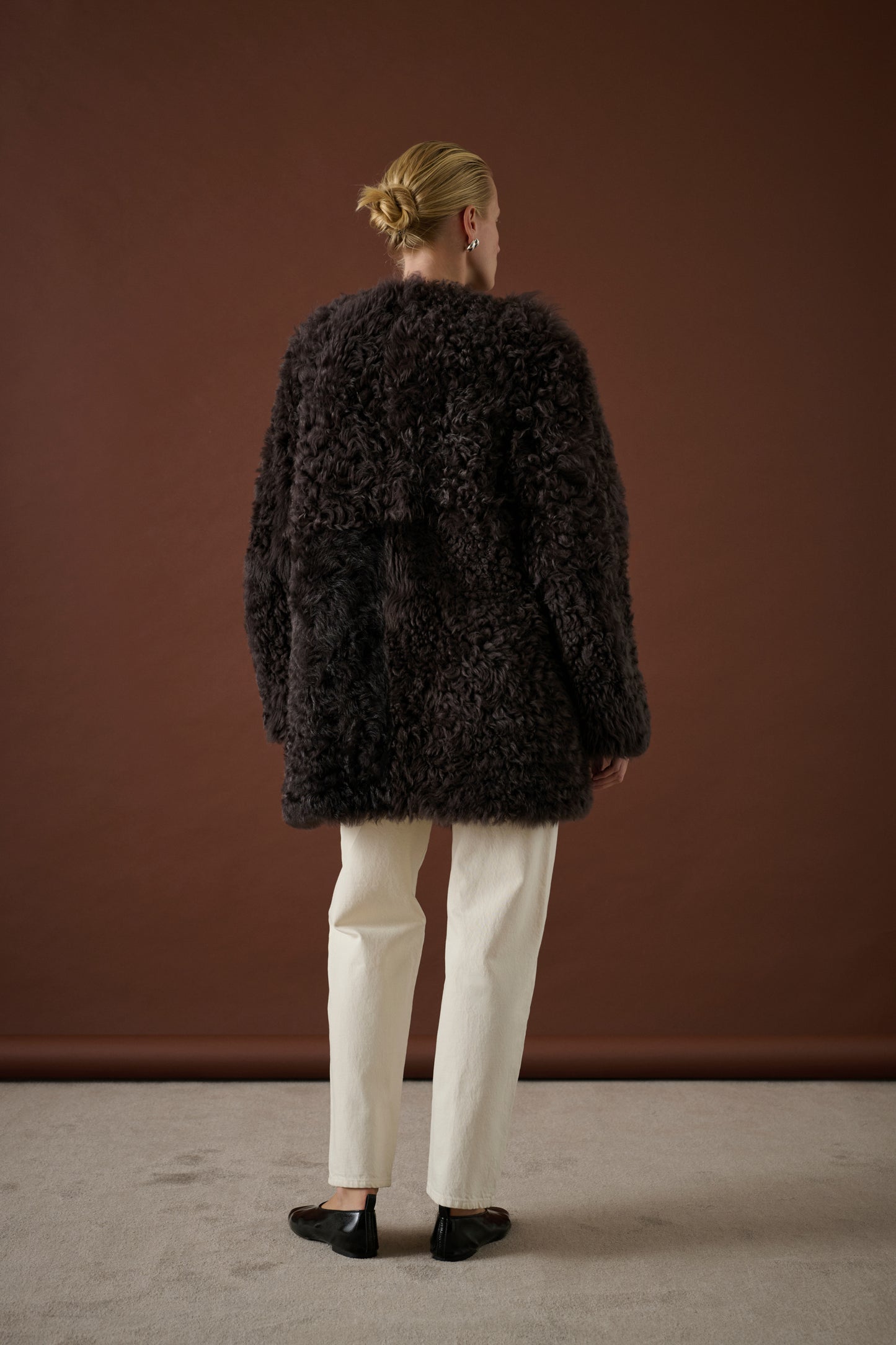 Manteau Sven - Marron Foncé - Cuir - Femme