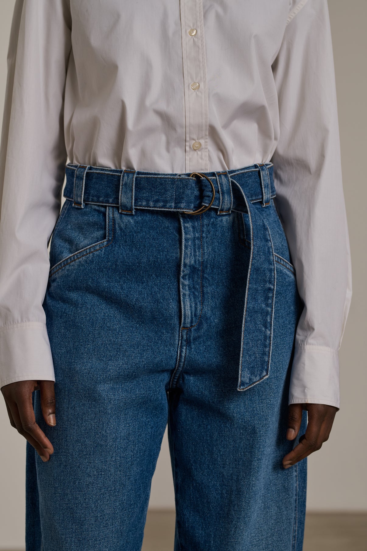 Jean Volage - Bleu - Coton - Femme vue 4