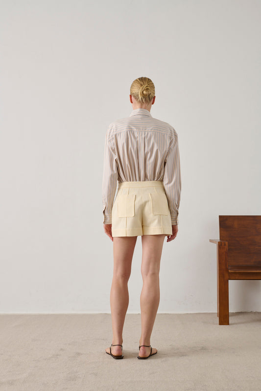 Short Hover - Crème - Coton - Femme