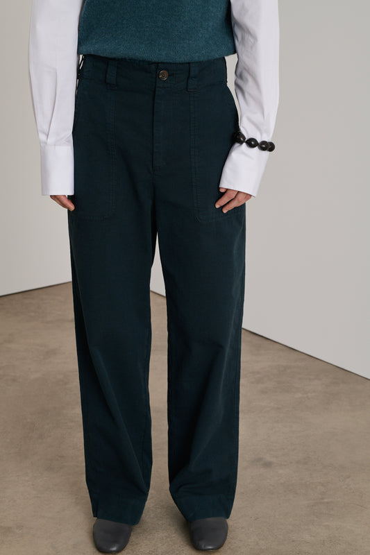 Pantalon Darryl - Ardoise Foncée - Coton - Femme