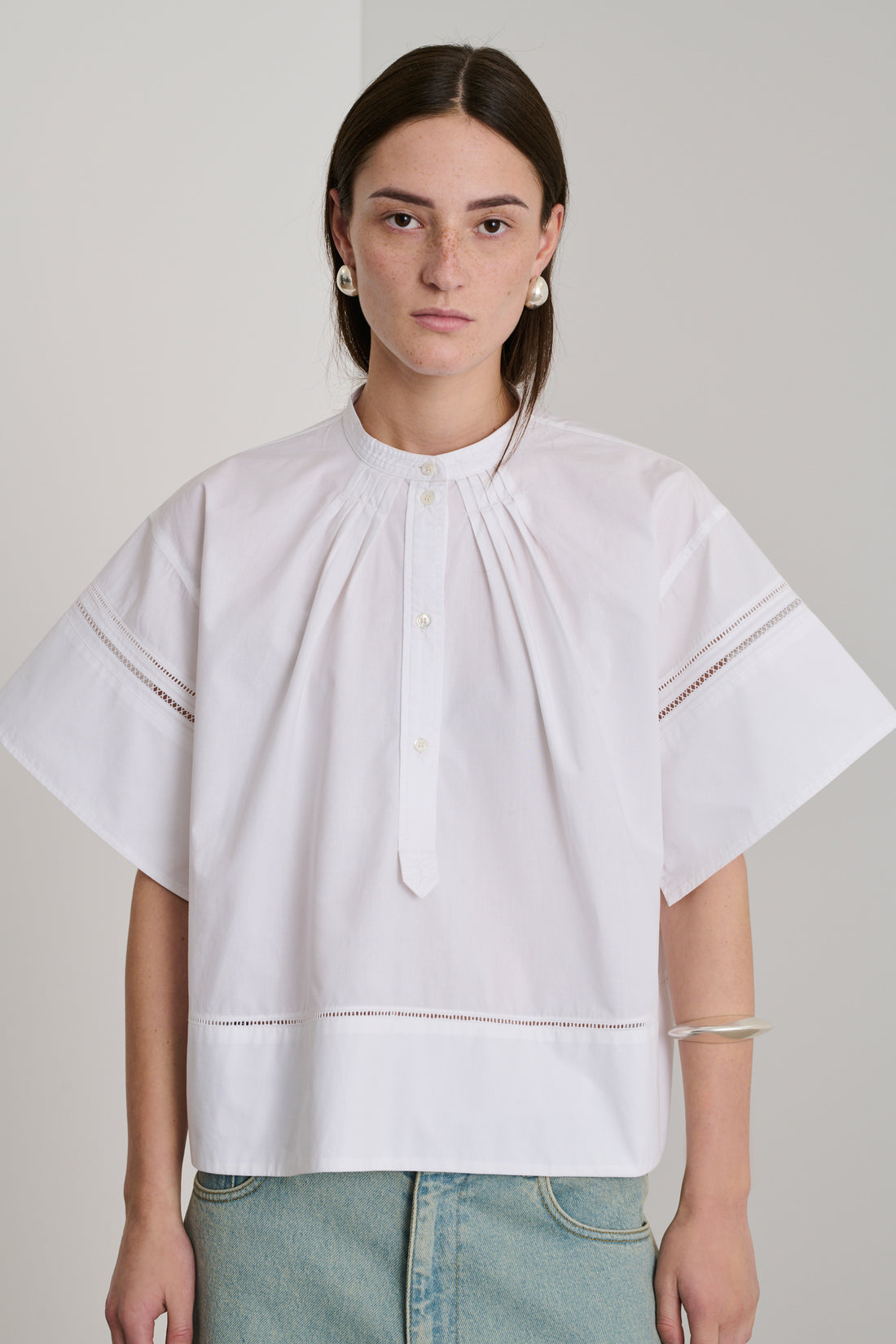 Blouse Dara - Blanc - Coton - Femme