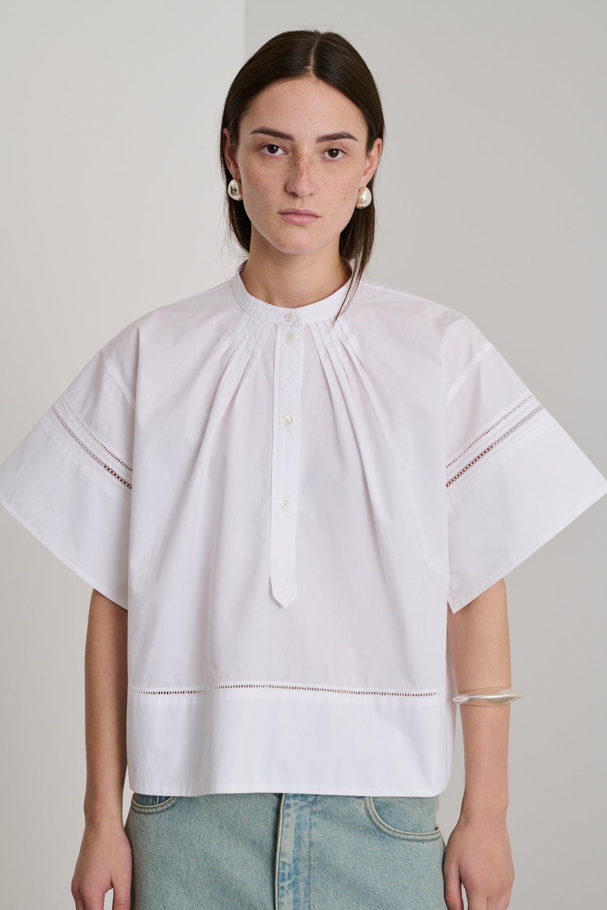 Blouse Dara - Blanc - Coton - Femme vue 2